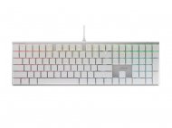 Cherry MX 10.0 RGB White/Silver Mechanical Gaming Keyboard - Cherry MX LP Red