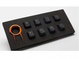 Tai-Hao Rubber Gaming Backlit Keycaps-8 keys Black