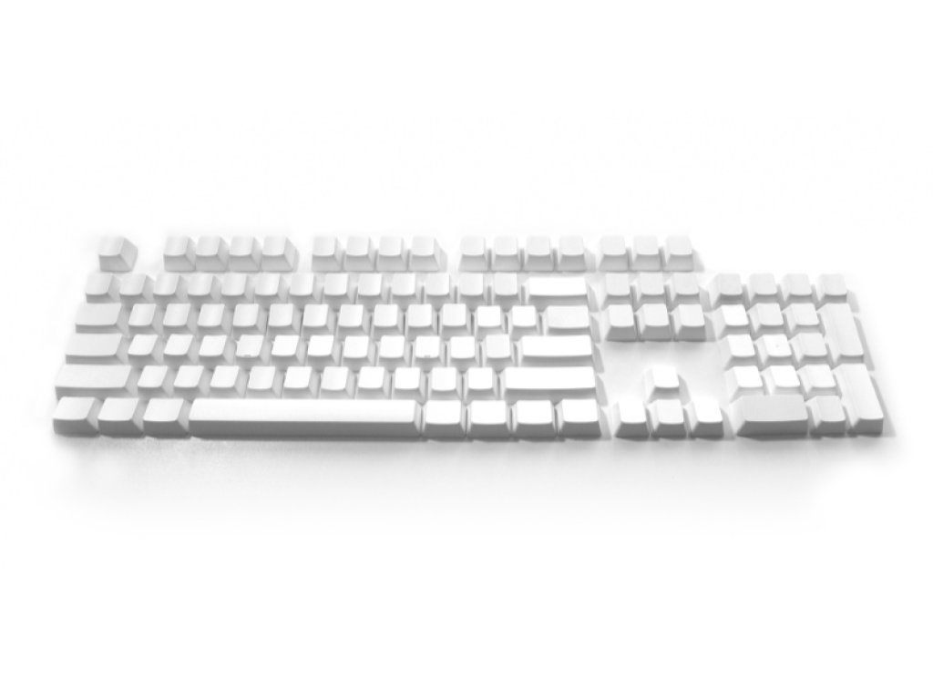 ビット・トレード・ワン 無刻印104 キートップセット ホワイト BTO