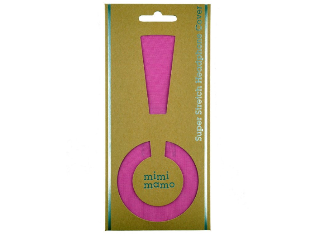 mimi mamo mimimamo スーパーストレッチ・ヘッドホンカバー ピンク L