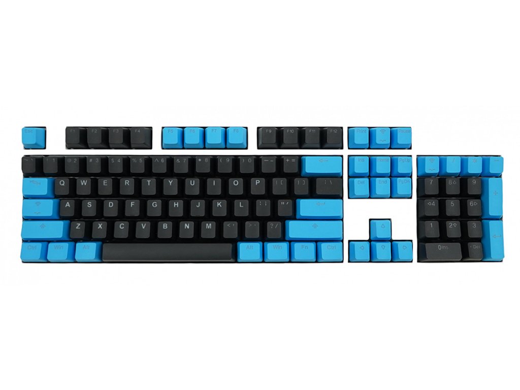 Tai-Hao Tai-Hao Black / Blue PBT Double shot Backlit Keycap