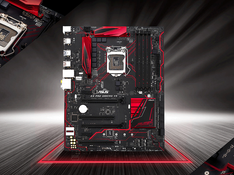 ワークステーション用intel C232チップセット搭載ゲーミングマザーボード「ASUS E3 PRO GAMING V5」 Ark