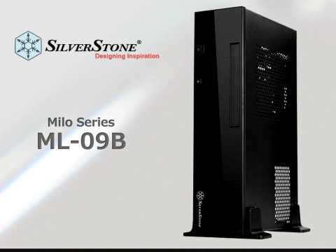 AV機器デザインを意識したスリムタイプのMini-ITX対応HTPCケース「SilverStone ML-09B」