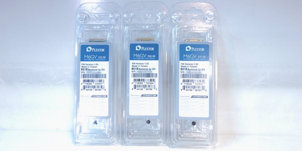 東芝15nmプロセスMLC NAND採用M.2 2280対応SSD「Plextor M6GV