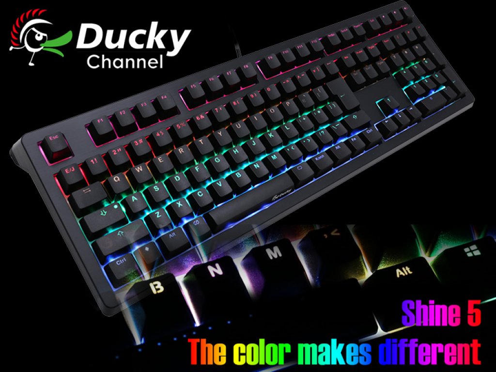 DUCKY CHANNEL から豪華なLEDバックライトを搭載した 「SHINE5