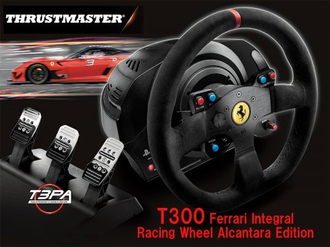 PlayStation®4/PlayStation®3 オフィシャルライセンスのThrustmaster製ハイエンド・レーシングホイールコントローラーが発売