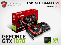 独自冷却ユニットTWIN FROZR VI搭載GTX1070グラフィックスカード「MSI GEFORCE GTX 1070 GAMING X 8G」販売開始 | Ark Tech and Market News Vol.300604 独自冷却ユニットTWIN FROZR VI搭載GTX1070グラフィックスカード「MSI GEFORCE GTX 1070 GAMING X 8G」販売開始 | Ark Tech and Market News Vol.300604