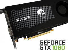 玄人志向ロゴの入ったGEFORCE GTX1080オリジナルファン搭載モデル「GF