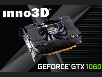 ショートサイズのGTX1060 6GBモデル「Inno3D GeForce GTX 1060 Compact