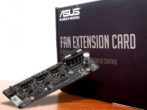 ASUS Fan Xpert対応、セカンドファンとサーマルセンサー拡張ボード「Fan Extension Card」