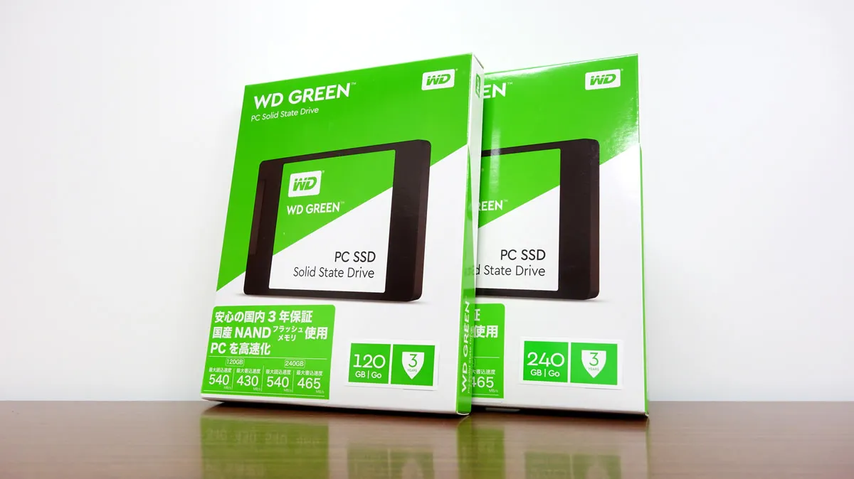 WD社デジタルストレージ参入第二弾、エントリー向けSSD「WD GREEN SSD 