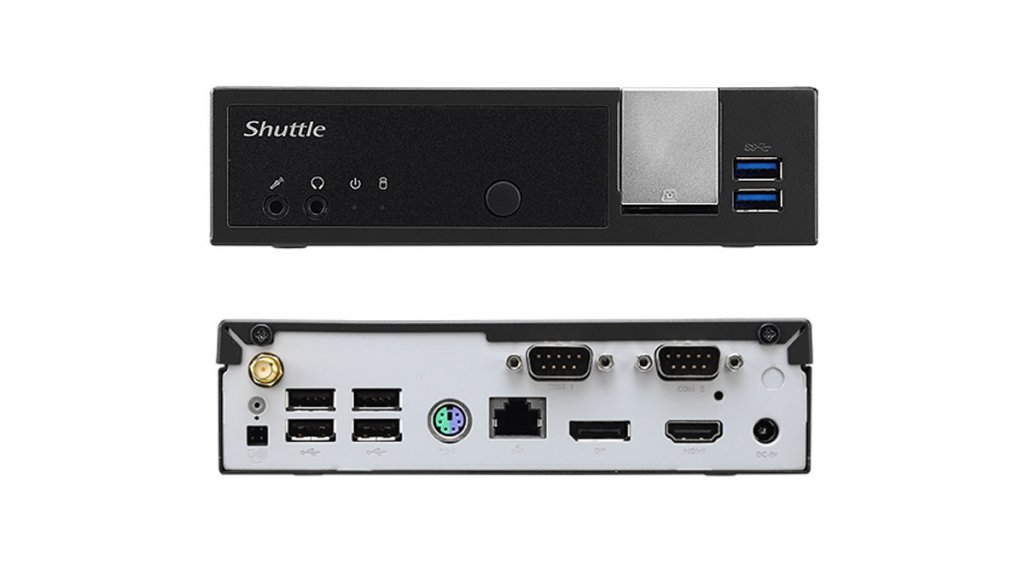 Apollo Lake SoCプロセッサー搭載ファンレス設計の小型ベアボーン