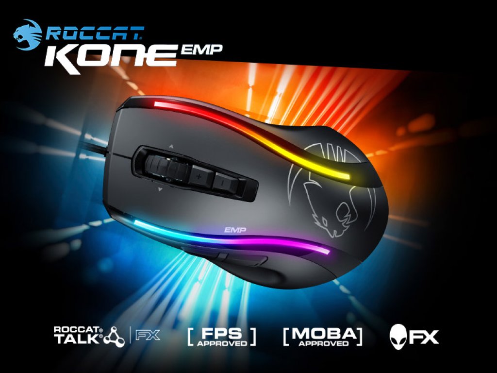 最新の光学センサーを搭載したROCCAT「Kone EMP」ゲーミングマウスが