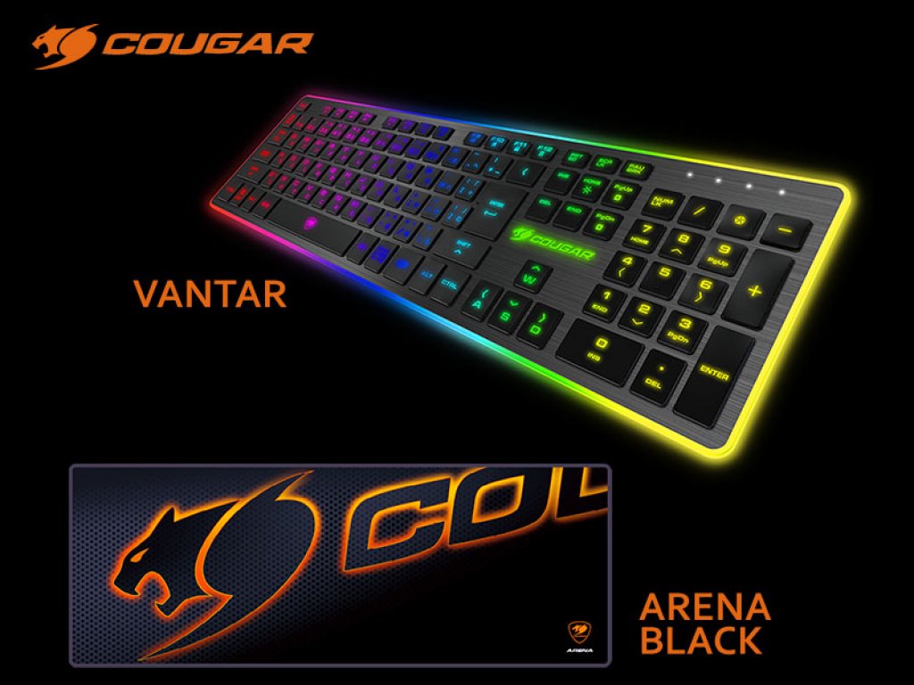 COUGARからシザースイッチを採用した薄型ゲーミングキーボードと