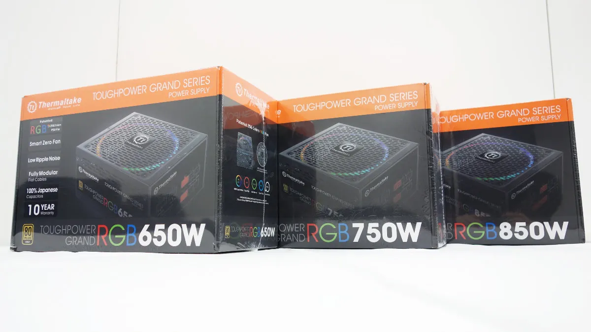 お手頃価格の256色RGBリングLEDファン採用、80PLUS GOLD ATX電源 