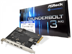 Thunderbolt 3拡張PCI-Eカード「ASRock Thunderbolt 3 AIC