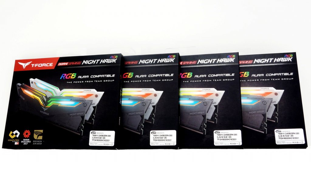 TEAMからRGB LEDを搭載しASUS AURA SYNCに対応するOCメモリー「NIGHT