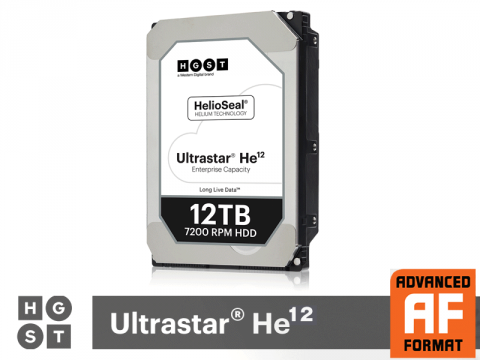 8プラッタ構成とヘリウムで実現、HGSTから大容量「12TB」の3.5インチSATA HDD「HUH721212ALE600」登場