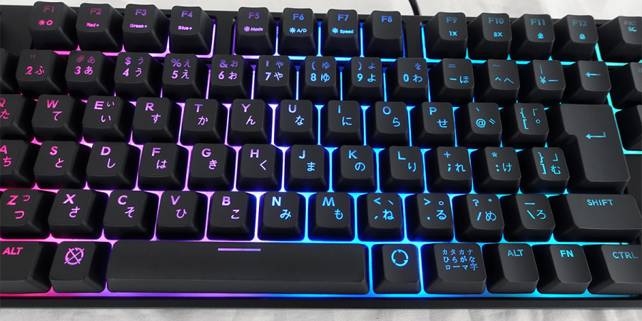 Cooler Masterから、RGBバックライト搭載 日本語配列キーボード