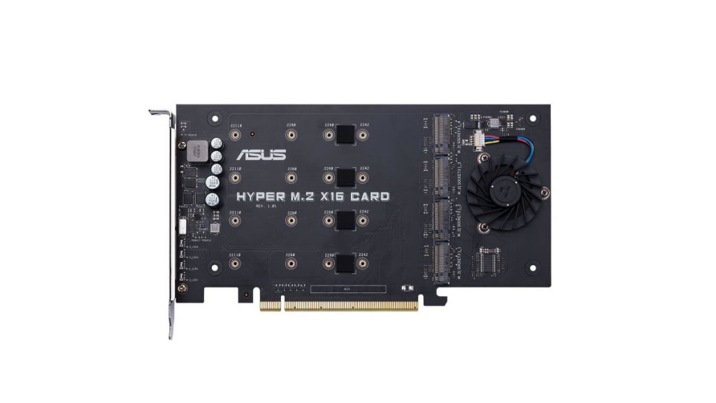 VROCに対応するASUS製Intel X299マザー向けM.2 SSD拡張カード「HYPER M