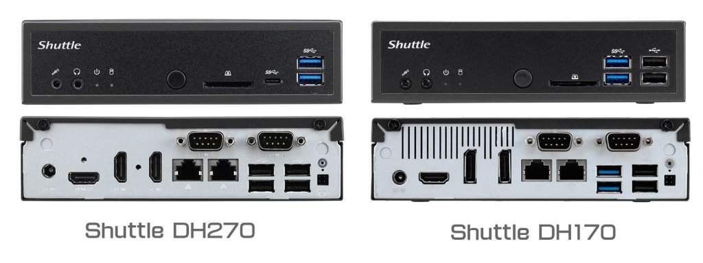 Shuttle最小1.3ℓクラスベアボーンキットにH270チップセット搭載モデル