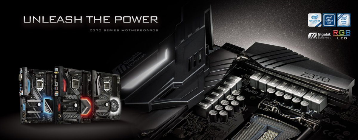 ASRock「intel Z370」チップセット搭載CoffeeLake-S対応マザーボード 