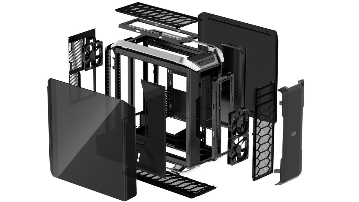クーラーマスターからモジュラー構造の魅せるフルタワーPCケース 