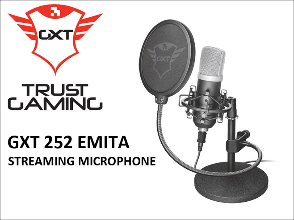 TRUST GAMINGから、プロ志向のコンデンサーマイクロフォン「GXT 252