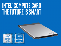 名刺サイズの超小型PC、インテル® Compute Cardに上位モデルCore