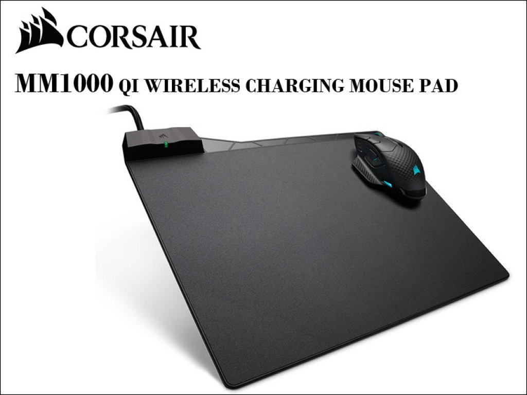 CorsairからQi® ワイヤレス充電可能なマウスパッド「MM1000 QI