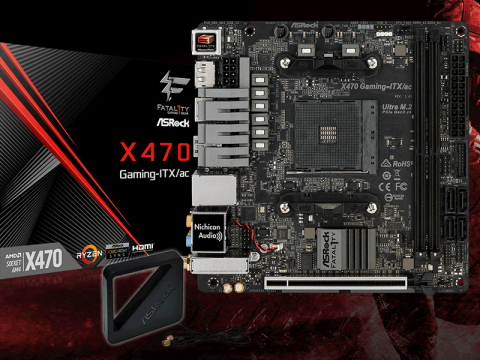 ASRockから待望のAMD X470チップ搭載第2世代Ryzen対応Mini-ITXマザーボード「Fatal1ty X470 Gaming-ITX/ac」