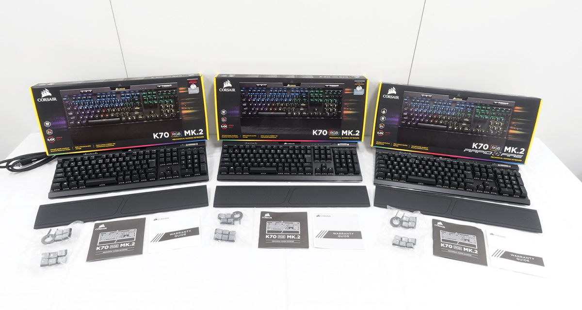 Corsair製キーボードの上位機種「K70」 シリーズのNewモデル「K70 RGB