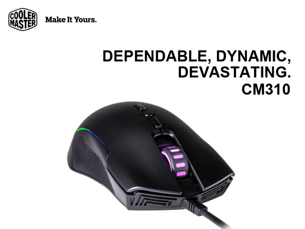 正統派?変り種? Cooler Masterから光学式マウス「CM310」が発売