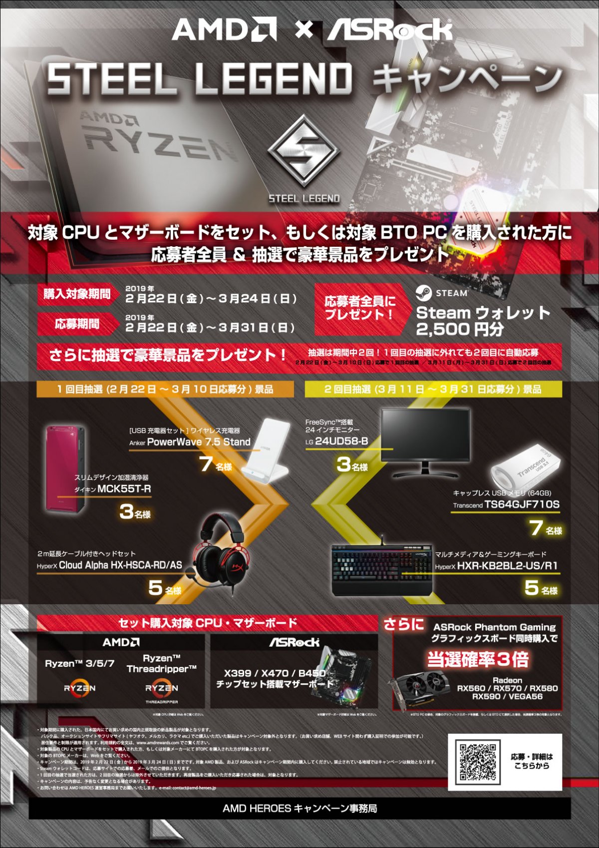 ASRockから耐久性重視の新シリーズSteel Legend登場、第一弾はRyzen 