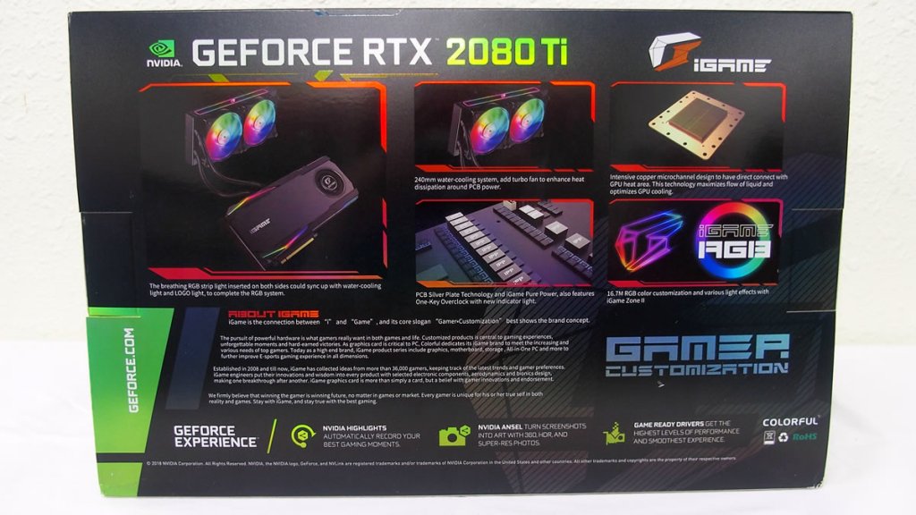 240mm大型ラジエータ採用、簡易液冷システム搭載RTX2080Tiグラフィック