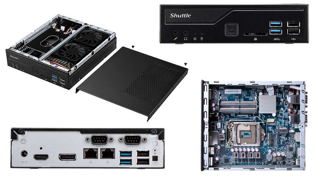 Shuttle最小1.3ℓクラスベアボーンキットにH310搭載CofeeLake