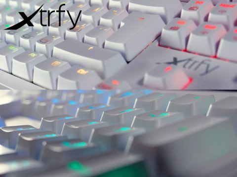 XtrfyのUK配列ゲーミングキーボード「K2-RGB」の限定ホワイトカラーバージョンが再販