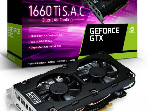 ELSAから全長206mmのコンパクトなGEFORCE GTX 1660 Ti搭載グラフィックスカード「GD1660-6GERTS」