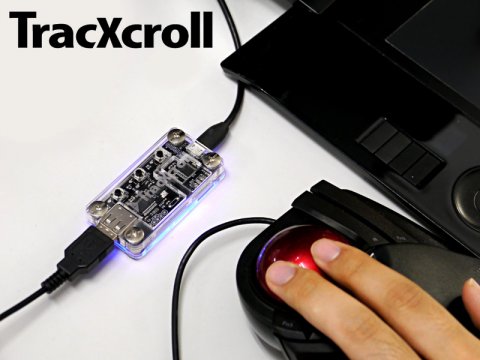 クリエイター必見!! ビット・トレード・ワンのトラックボール用補助デバイス「TracXcroll」好評販売中!