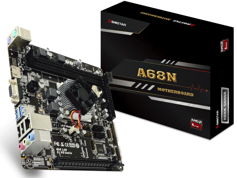 AMD CarrizoL世代のAPU A4 PRO3350Bを標準搭載するMiniITXマザーボード「BIOSTAR A68N
