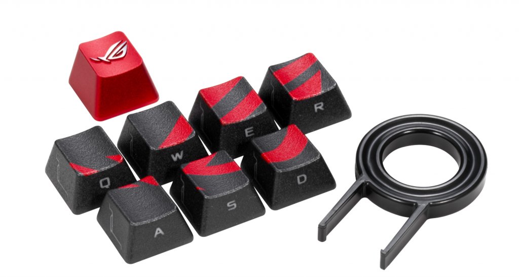 ASUSからスタイリッシュなゲーム向け交換用キーキャップセットが発売