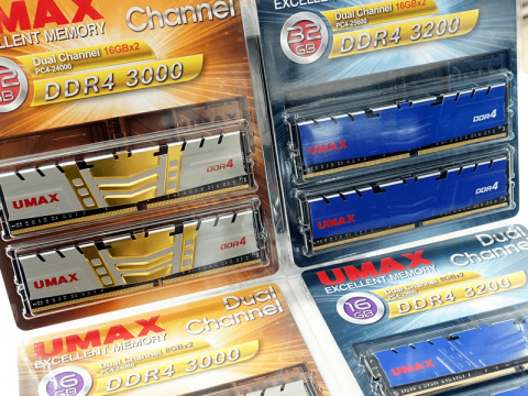 UMAX UM-DDR4D-3200-32GBHS 288pin DDR4-3200 CL16 32GB(16GBx2枚組