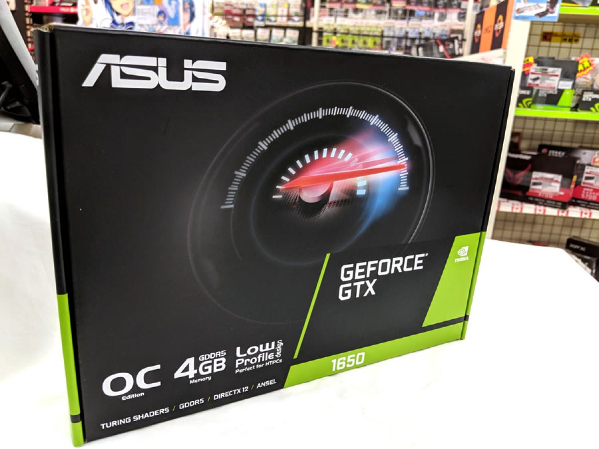 ASUSからロープロファイルでバックプレート付きGEFORCE GTX 1650 搭載 