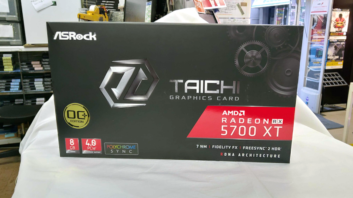 グラフィックボード・グラボ・ビデオカード ASROCK TAICHI 5700XT ASRock TAICHI ブランドとしてトリプルファンと高品質