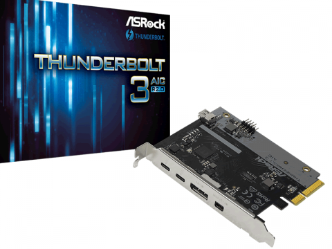 内部Mini-DP入力ポートを追加実装、ASRockのThunderbolt 3拡張PCI-Eカードにマイナーアップモデル「Thunderbolt 3 AIC R2.0」