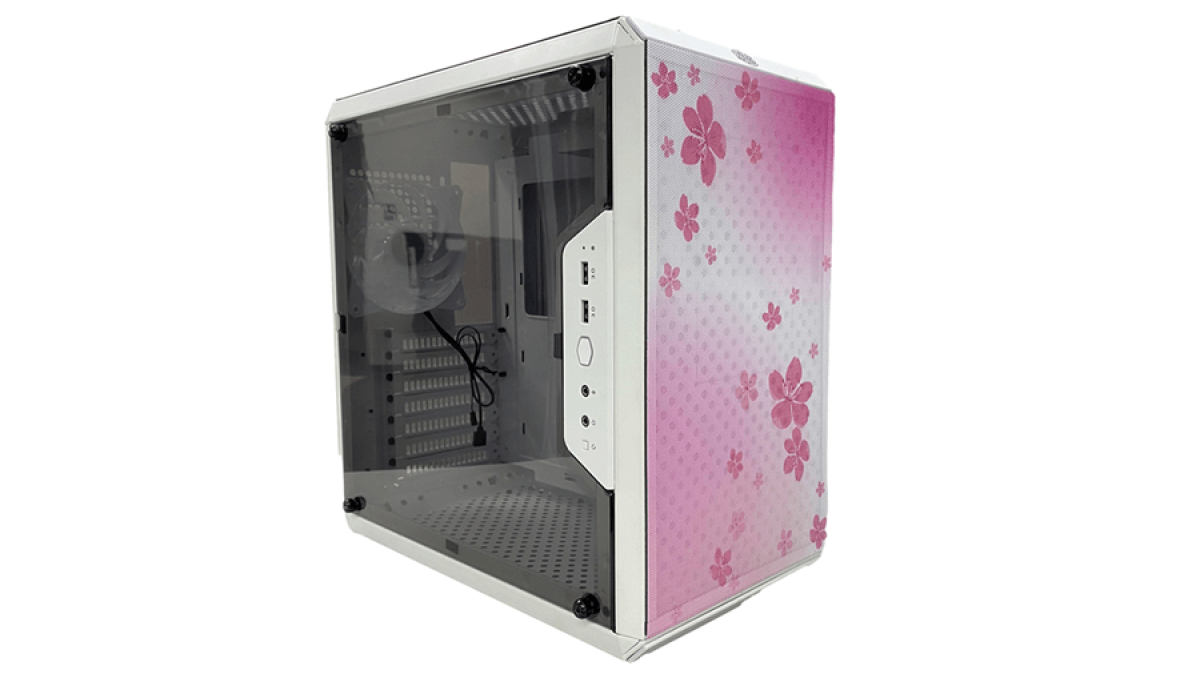 CoolerMaster、桜柄デザインPCケースとホワイトカラー仕様の電源 CoolerMaster、桜柄デザインPCケースとホワイトカラー仕様の電源