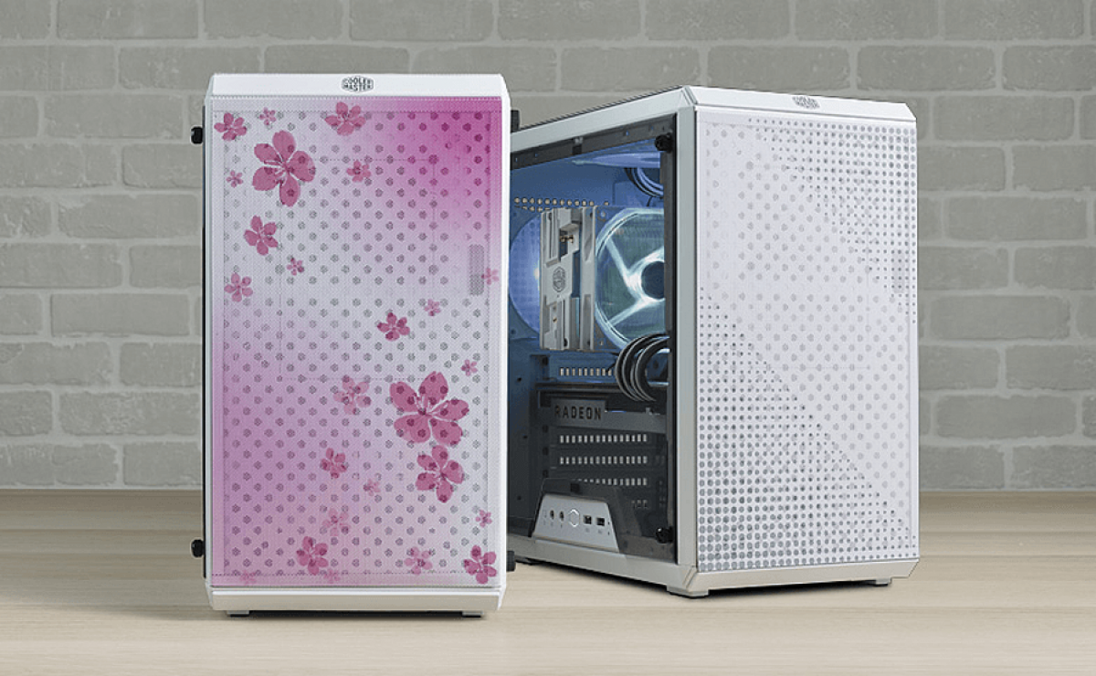 CoolerMaster、桜柄デザインPCケースとホワイトカラー仕様の電源 CoolerMaster、桜柄デザインPCケースとホワイトカラー仕様の電源