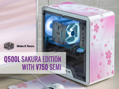 CoolerMaster、桜柄デザインPCケースとホワイトカラー仕様の電源 CoolerMaster、桜柄デザインPCケースとホワイトカラー仕様の電源