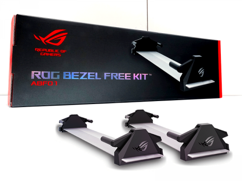 モニター横連結をシームレス調にするアイデア商品「ABF01  ROG Bezel Free Kit」がASUSから