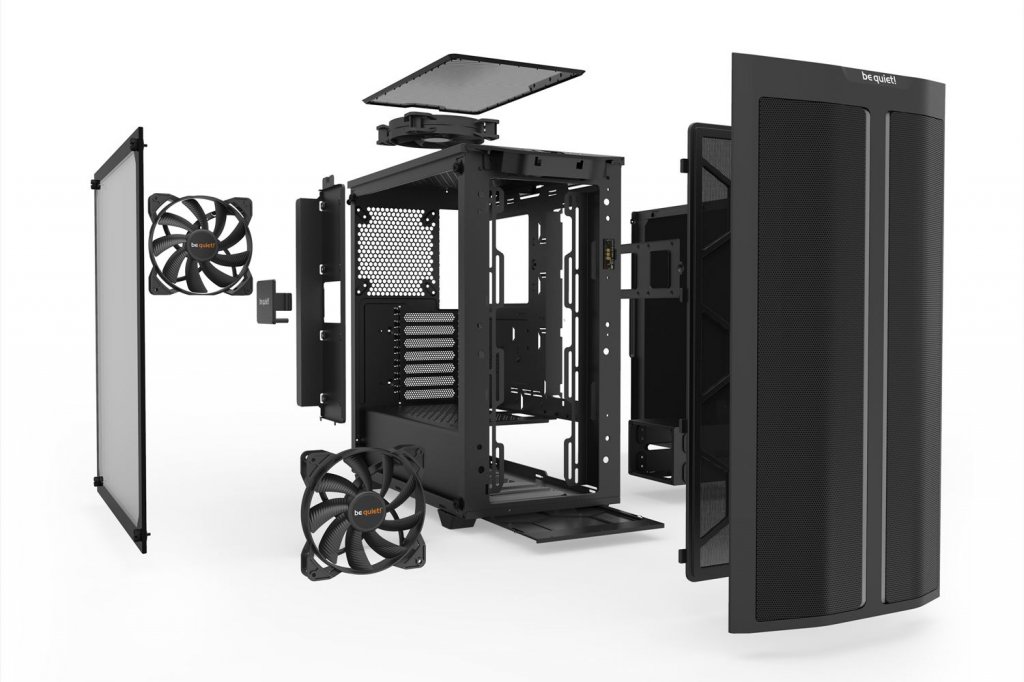 be quietから高性能エアフローとARGB搭載の静音ATX PCケース「Pure